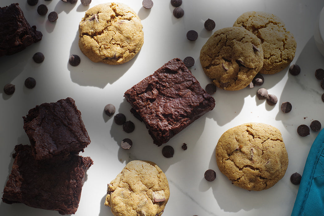 The Grain Free Bakers grain free & allergen free chocolate chip cookies & chocolate fudge brownies